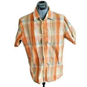 Quiksilver Regular‎ Fit Short Sleeve Button Up Shirt Size M
